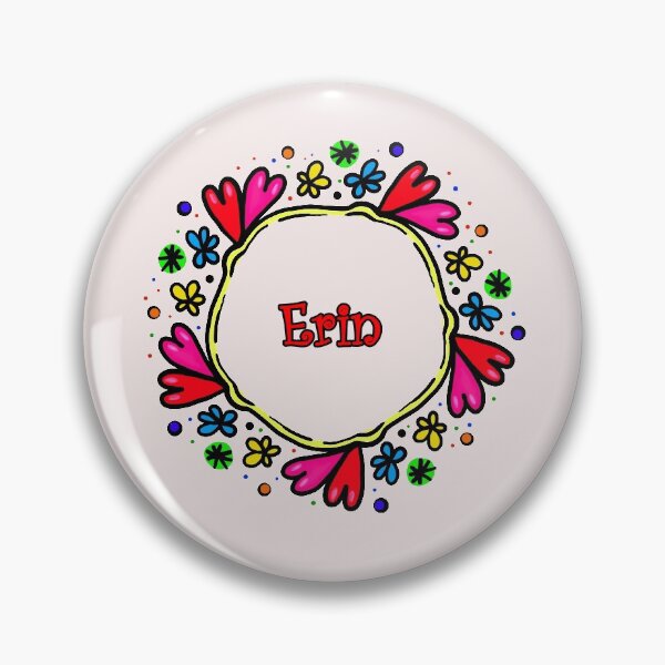 Cartoon Funk Erin Doodle Pin