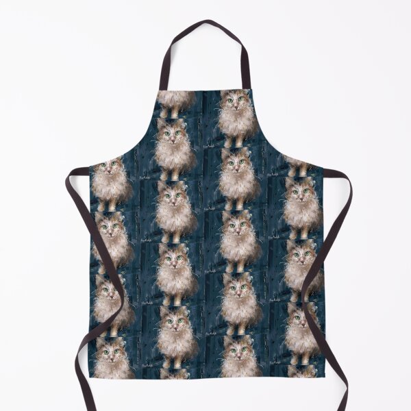 Item preview, A Grungy Painting of a White and Brown Cat designed and sold by ibadishi.