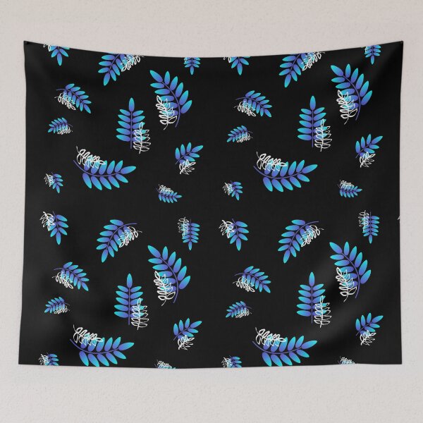 Item preview, Blue Leaves Seamless Pattern designed and sold by wildgica.
