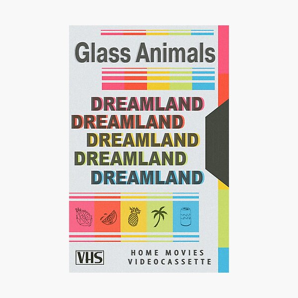 DREAMLAND Glass Animals Retro VHS - Light Photographic Print