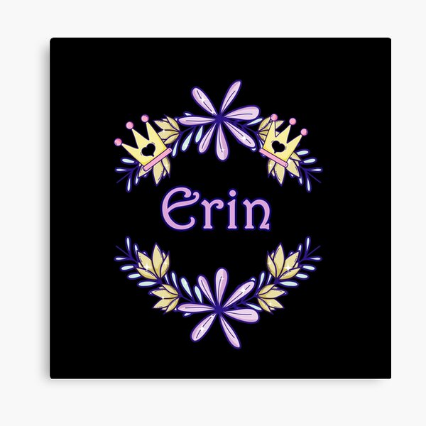 Pretty Princess Erin Royal Crest Canvas Print