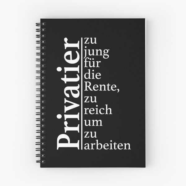 Item preview, Too young to retire - Privatier light designed and sold by OVMEngemann.