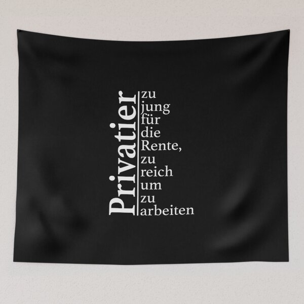 Item preview, Too young to retire - Privatier light designed and sold by OVMEngemann.
