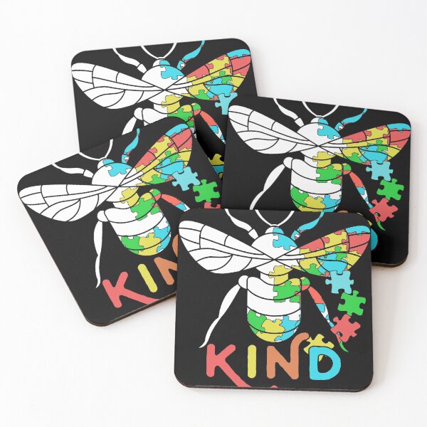 Item preview, Bee Kind Beautiful Autism Awareness Gift gift design Puzzle design designed and sold by Lisbob.