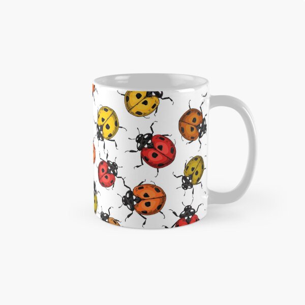 Item preview, Colorful ladybugs on white designed and sold by Katerina Mitkova Kirilova.