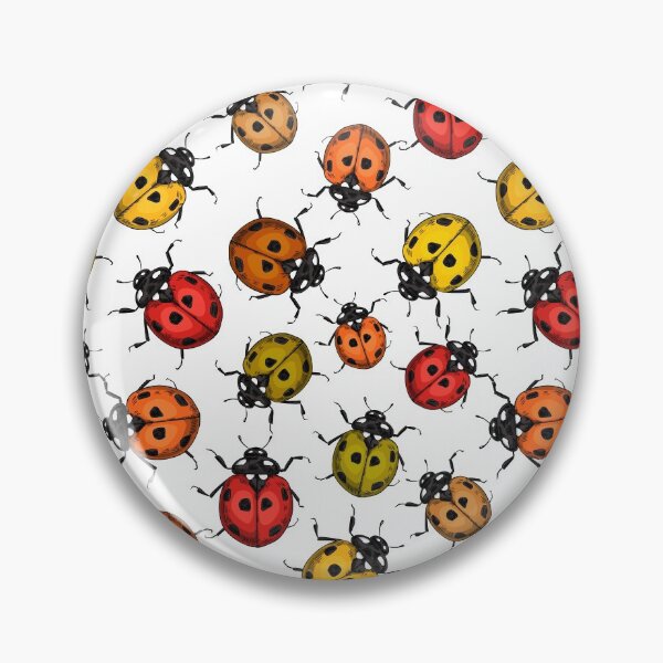 Item preview, Colorful ladybugs on white designed and sold by Katerina Mitkova Kirilova.