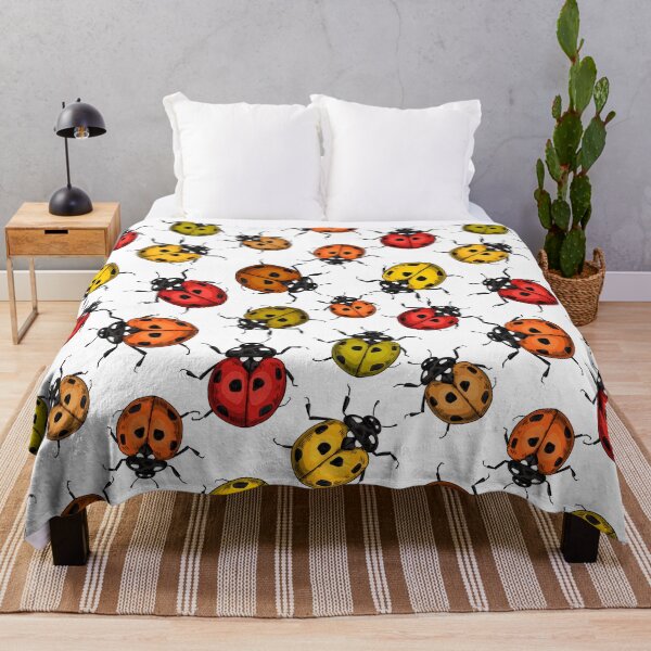 Item preview, Colorful ladybugs on white designed and sold by Katerina Mitkova Kirilova.