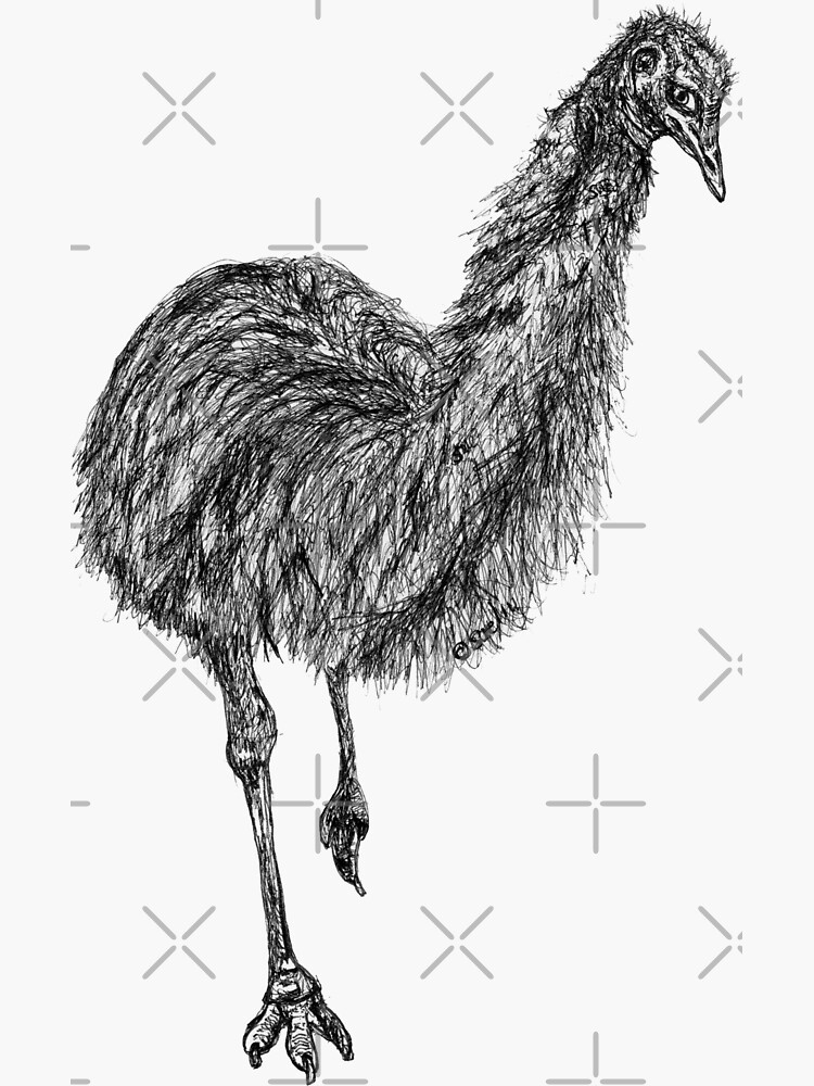 Shyly the Emu by Wildcard-Sue