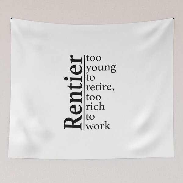Item preview, Too young to retire - Rentier designed and sold by OVMEngemann.