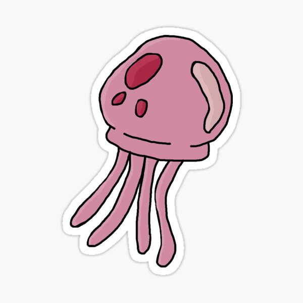 Item preview, Spongebob Jellyfish Sticker designed and sold by barbz2020.