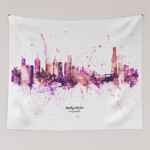 Item preview, Melbourne Australia Skyline designed and sold by ArtPrints.