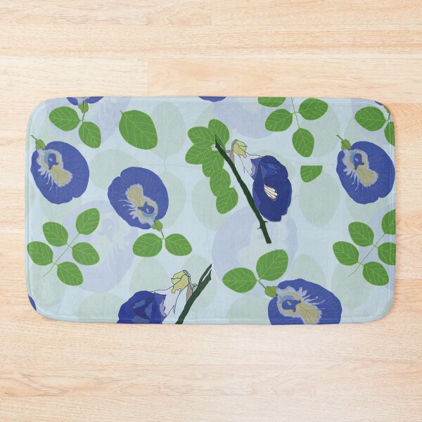 Item preview, Clitoria ternatea, commonly known as Asian pigeonwings, bluebellvine, blue pea, butterfly pea, cordofan pea and Darwin pea or shankupushpam inspired design for Onam trends designed and sold by Sreepriya Jayesh.