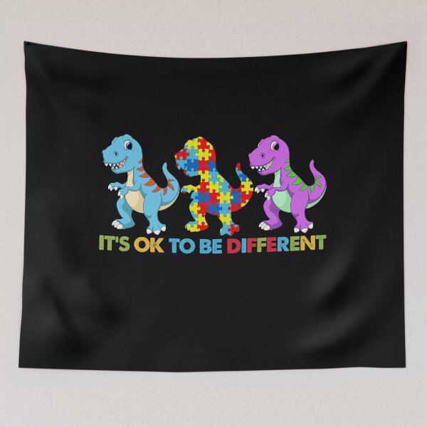 Item preview, It's Ok To Be A Little Different Shirt Autism Awareness Dinosaurus designed and sold by nangam257.