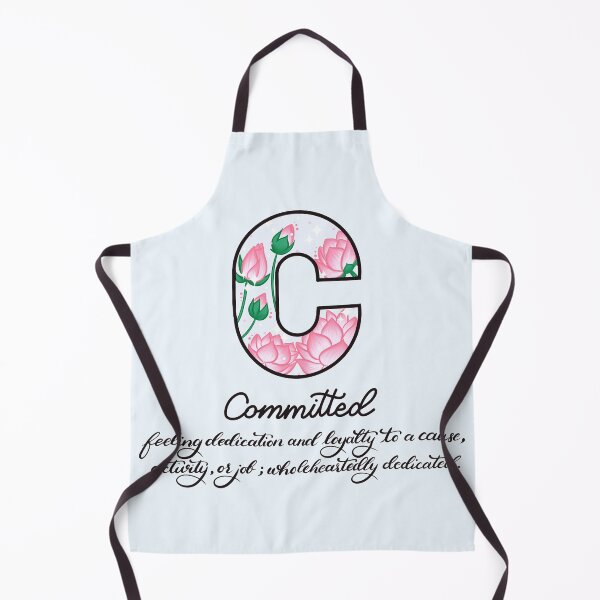 Item preview, C for Committed Initial with Definition and Lotus flowers designed and sold by Winvalerie.