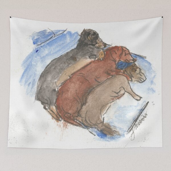 Item preview, Napping Weenies designed and sold by Silver Sky by Janet.
