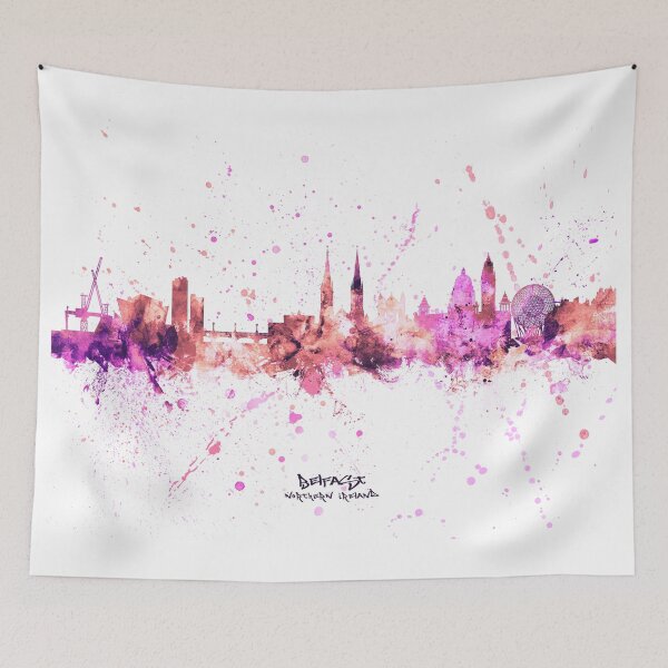 Item preview, Belfast Northern Ireland Skyline designed and sold by ArtPrints.