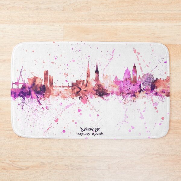 Item preview, Belfast Northern Ireland Skyline designed and sold by ArtPrints.