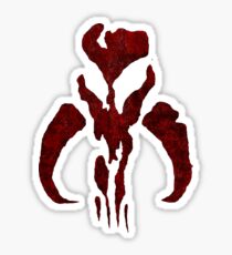 Boba Fett Symbol Mandalorian Mythosaur Skull Sticker