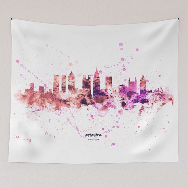 Aperçu de l'œuvre Atlanta Georgia Skyline créée et vendue par ArtPrints.