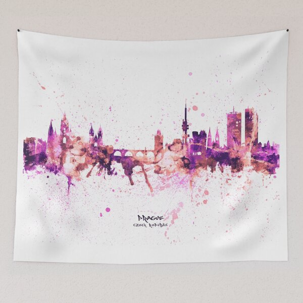 Item preview, Prague (Praha) Czech Republic Skyline designed and sold by ArtPrints.