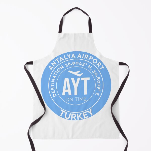 Item preview, Airport AYT Antalya Turkey design Blue designed and sold by AND Sticker.