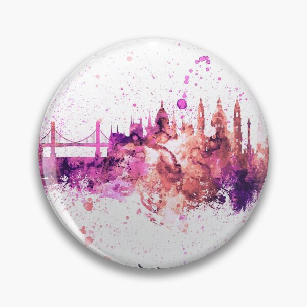 Item preview, Budapest Hungary Skyline designed and sold by ArtPrints.