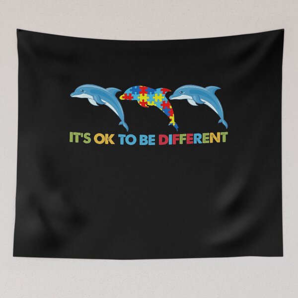 Item preview, It's Ok To Be A Little Different Shirt Autism Awareness Dolphin designed and sold by nangam257.