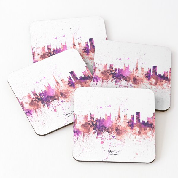Aperçu de l'œuvre Bristol England Skyline créée et vendue par ArtPrints.