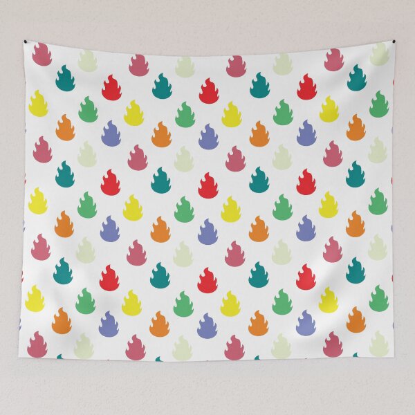 Item preview, Colorful Fire Flame Lit Pattern designed and sold by LightInTheDark.