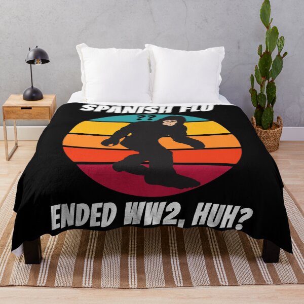 Item preview, Retro Bigfoot Spanish Flu Ended World War 2 designed and sold by ojdart.