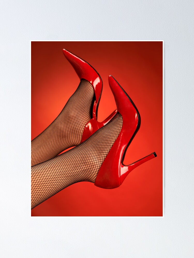 red high heel shoes