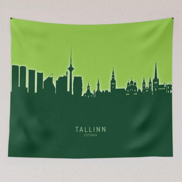 Item preview, Tallinn Estonia Skyline designed and sold by ArtPrints.