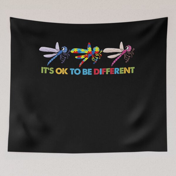 Item preview, It's Ok To Be A Little Different Shirt Autism Awareness Dragonfly designed and sold by nangam257.