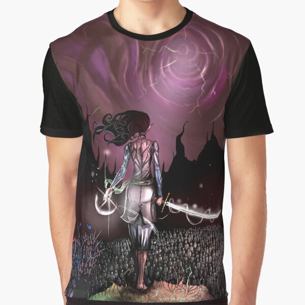 MORNNOVIN Cover Art Graphic T-Shirt