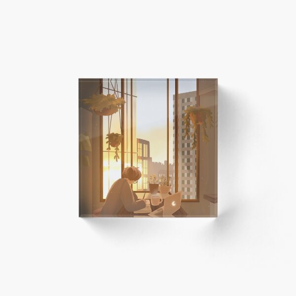 breakfast with the city Acrylic Block