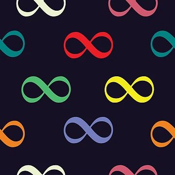 Artwork thumbnail, Colorful Infinity Eternal Pattern by LightInTheDark