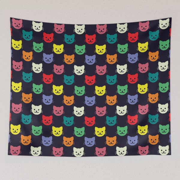 Item preview, Colorful Kitty Cat Pattern designed and sold by LightInTheDark.
