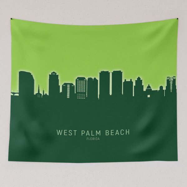 Item preview, West Palm Beach Florida Skyline designed and sold by ArtPrints.