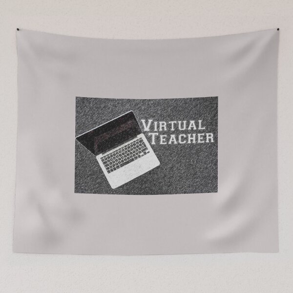 Item preview, Virtual Teacher Lap Top Charcoal Light Grey White designed and sold by Aquila Light Pictures.
