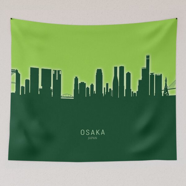 Item preview, Osaka Japan Skyline designed and sold by ArtPrints.