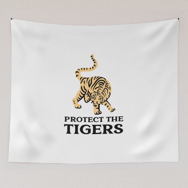 Item preview, Protect the Tigers Asian Painting designed and sold by quoteology.