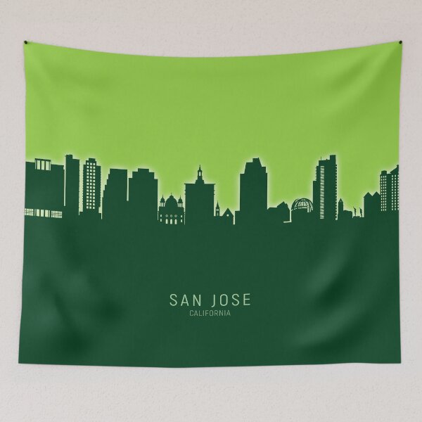 Item preview, San Jose California Skyline designed and sold by ArtPrints.