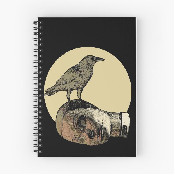 Item preview, head and crow designed and sold by IanByfordArt.