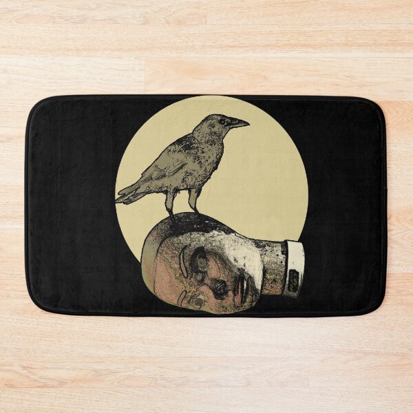Item preview, head and crow designed and sold by IanByfordArt.