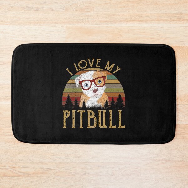 Item preview, I Love My Red Pitbull Cute Pittie Dog Mom Dad Vintage Pet Lover designed and sold by JohnnyBench73.