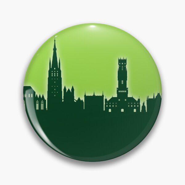 Item preview, Bruges Belgium Skyline designed and sold by ArtPrints.