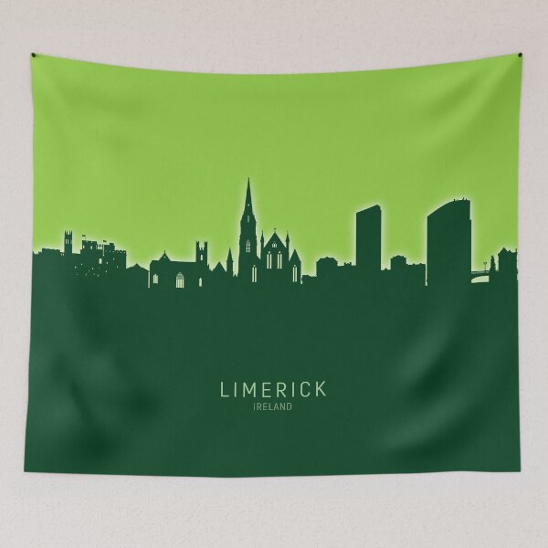 Item preview, Limerick Ireland Skyline designed and sold by ArtPrints.