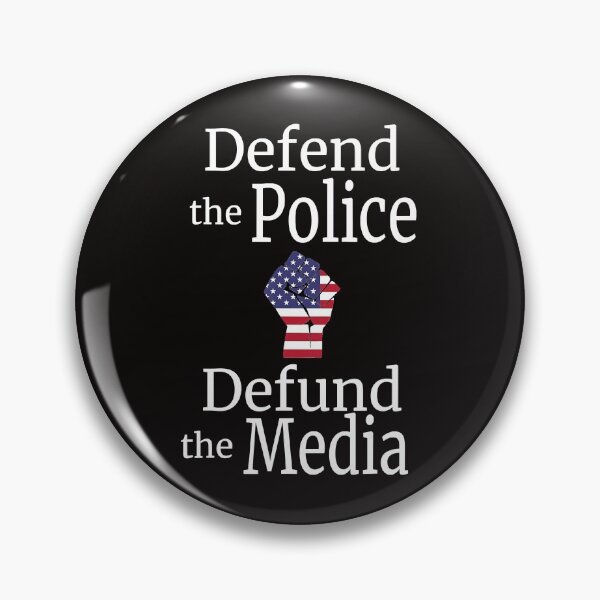 Item preview, Defend the Police Defund the Media American Flag designed and sold by Brigitte98.