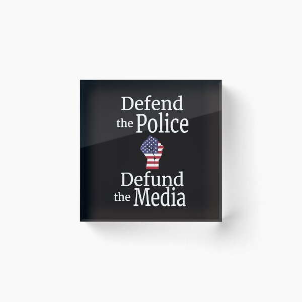 Item preview, Defend the Police Defund the Media American Flag designed and sold by Brigitte98.