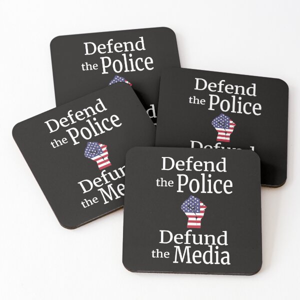 Item preview, Defend the Police Defund the Media American Flag designed and sold by Brigitte98.